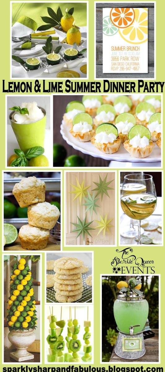 Lemon and Lime Summer Dinner Party