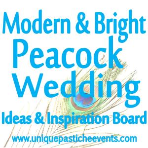 Modern & Bright Peacock Wedding Ideas