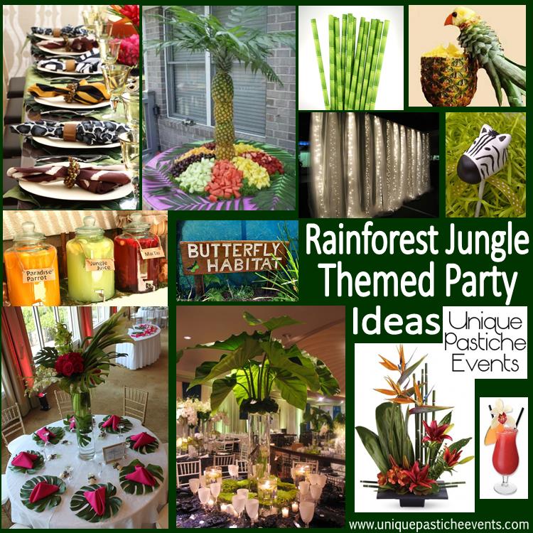 Rainforest Jungle Themed Fundraiser Party Inspiration