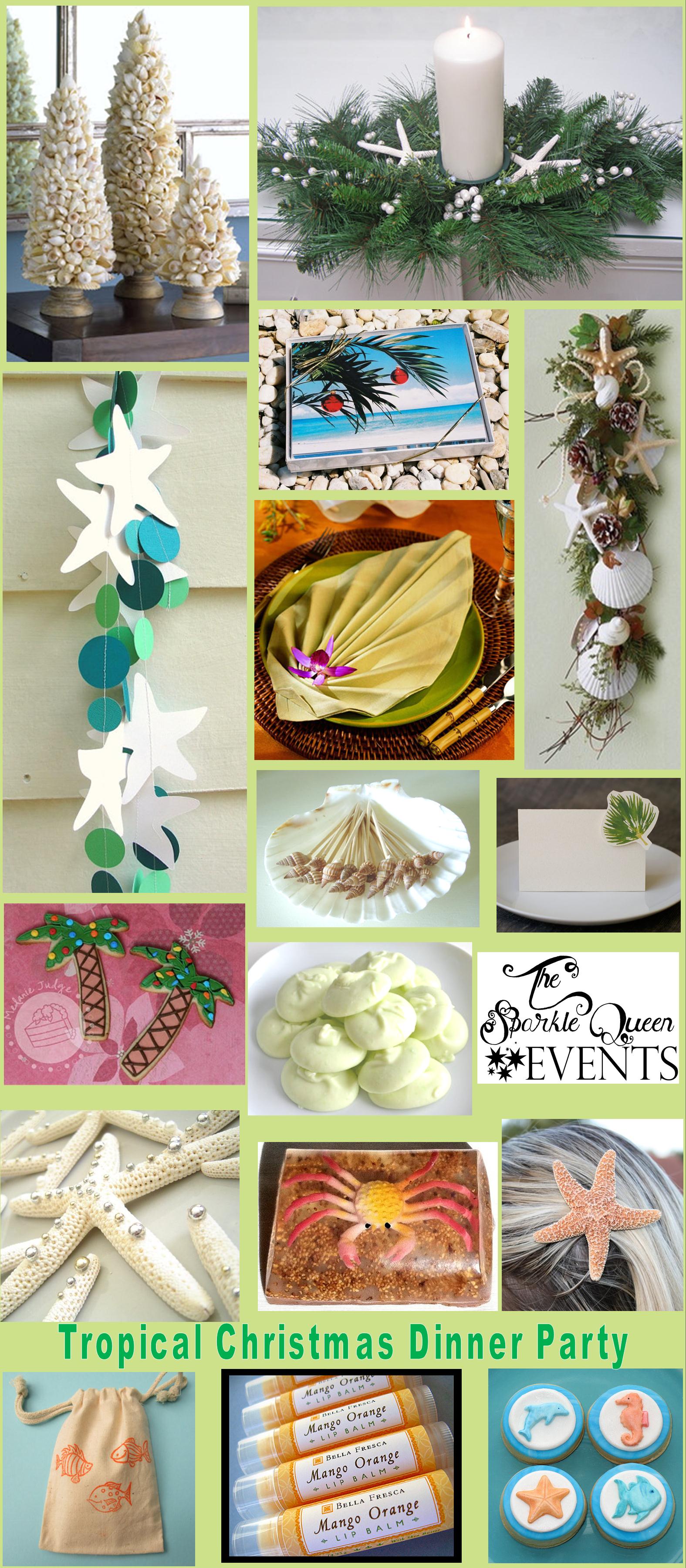 Tropical Christmas Dinner Party