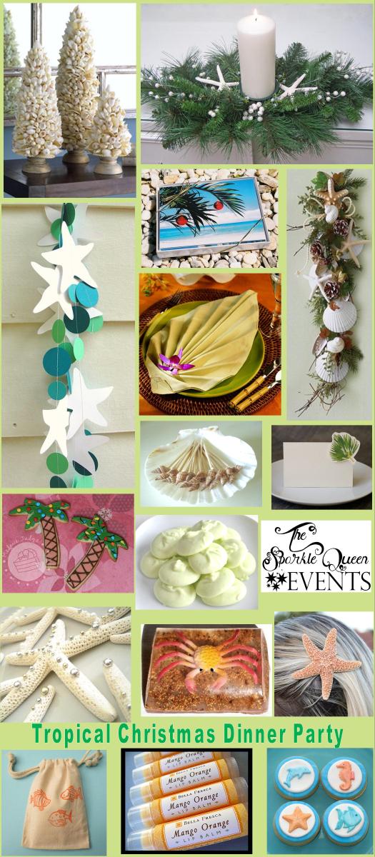 Tropical Christmas Dinner Party