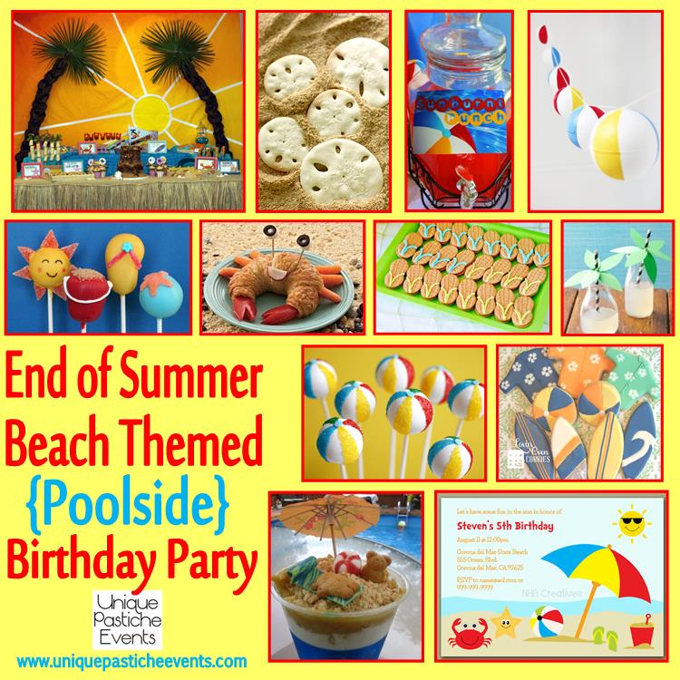 Beach Themed {Poolside} Birthday Party