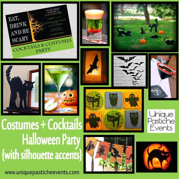 Costumes + Cocktails Halloween Party {with silhouette accents}