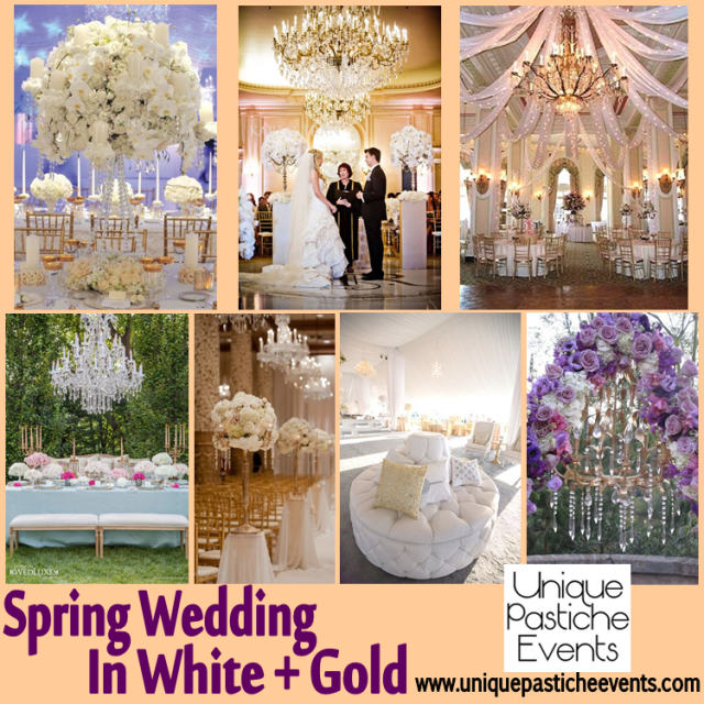 spring and gold wedding inspiration white gold floral unique pastiche events