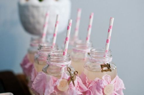 Pink Lemonade Glass Bottles – shared on Occasions here