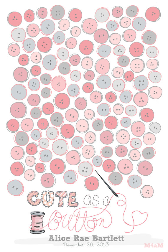 Cute as a Button – Baby Shower Ideas