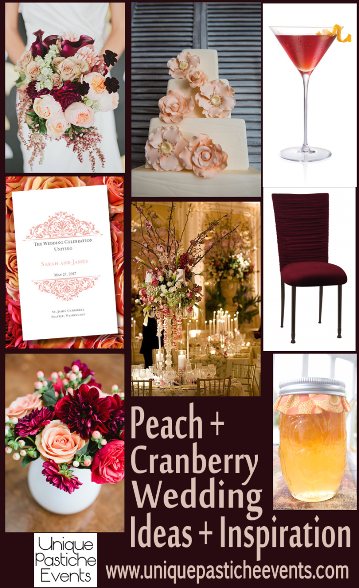 Peach + Cranberry Wedding Ideas