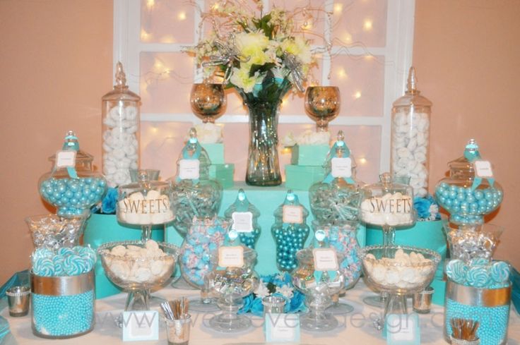 Blue Dessert and Candy Bar