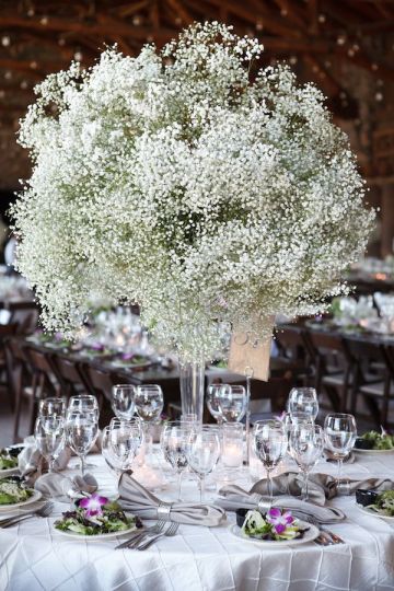 Baby’s Breath Centerpieces