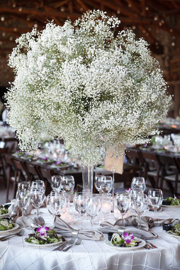 Baby’s Breath Centerpieces