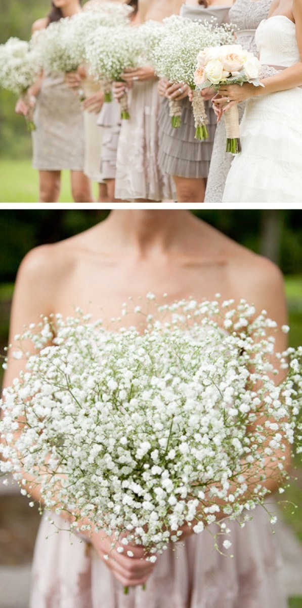 Baby’s Breath Wedding Bouquet