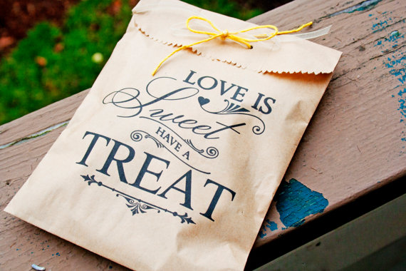 Love Is Sweet Treat Favor Bags – made by mavora on Etsy
