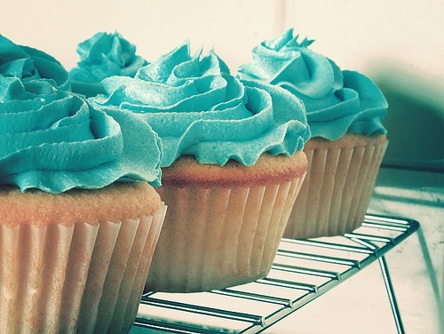 Teal Cupcakes