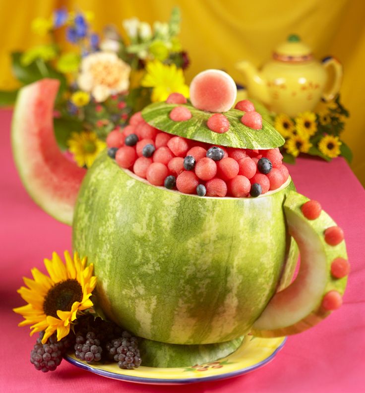 Watermelon Tea Pot (plus instructions) – shared on Watermelon.org