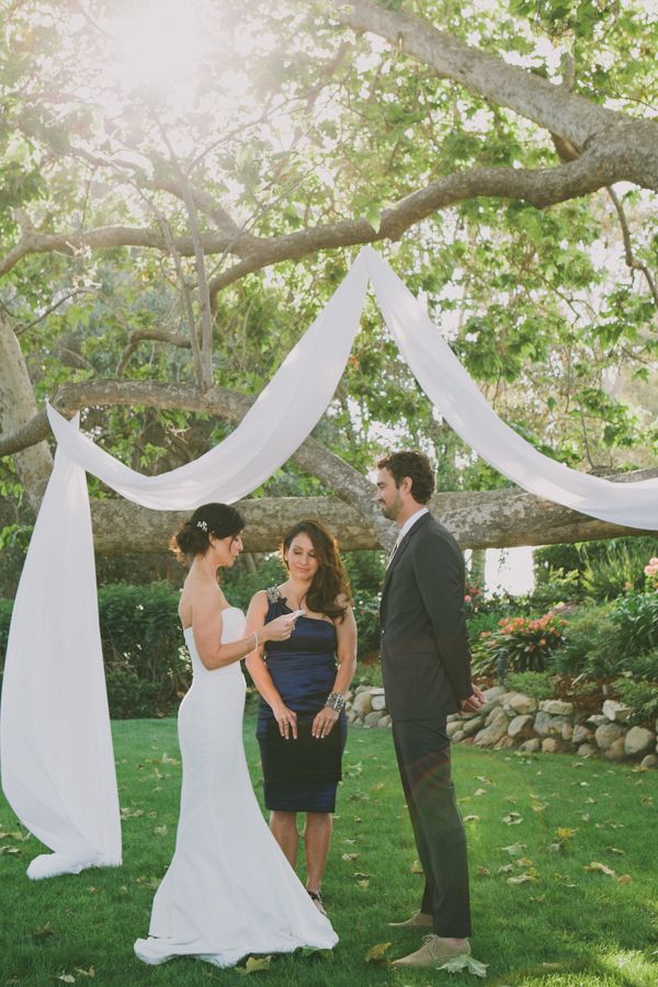 Wedding Alter with Drapes – shared by Wedding Chicks