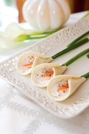 Calla Lily Tea Sandwiches – spotted on Indulgy