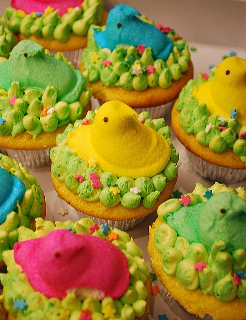 Peeps Cupcakes – shared by Ally Cake Designs on Flickr