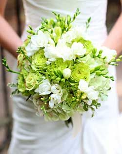 Wedding Bouquet in Green – Shared on Wedding Channel