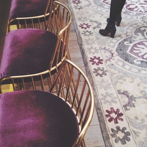 Purple and Gold Chairs – spotted on Pinterest