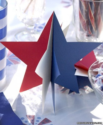 3-D Paper Star Decorations – shared by Martha Stewart