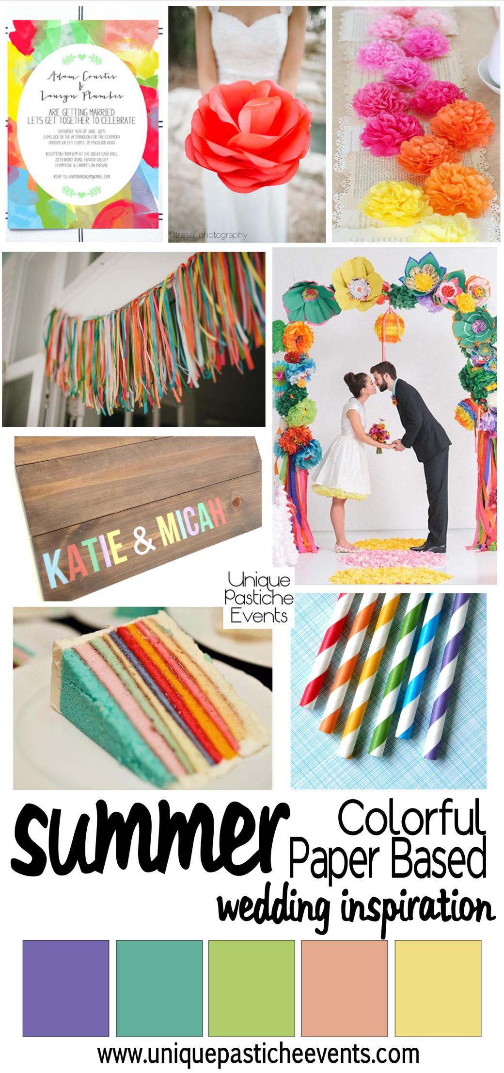 Colorful Paper Based Wedding