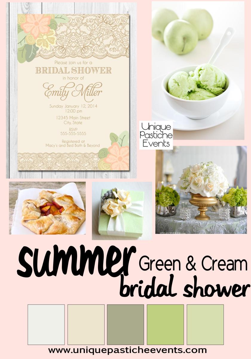 Green + Cream - Summer Bridal Shower