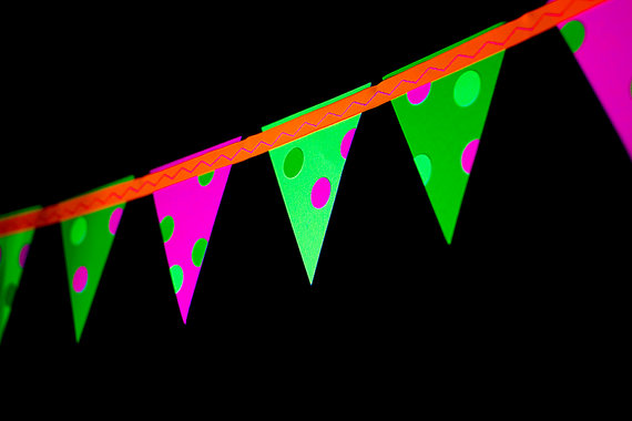 Glow in the Dark Party Banners – made by SweetLemonsDesigns on Etsy