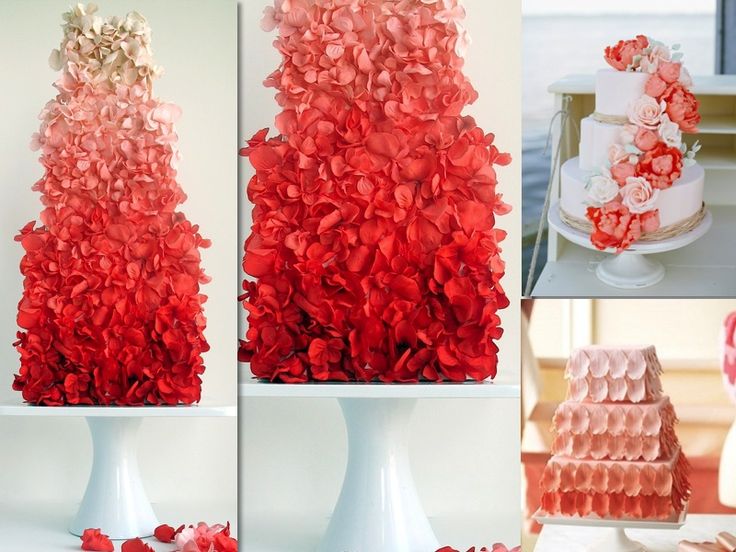 Red Ombre Flower Cake – spotted on Pinterest