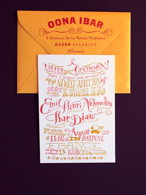 Colorful Wedding Invitation – spotted on Pinterest