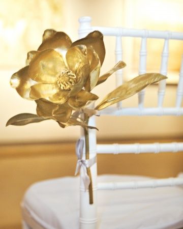 Gilded Magnolias – shared by Martha Stewart Weddings