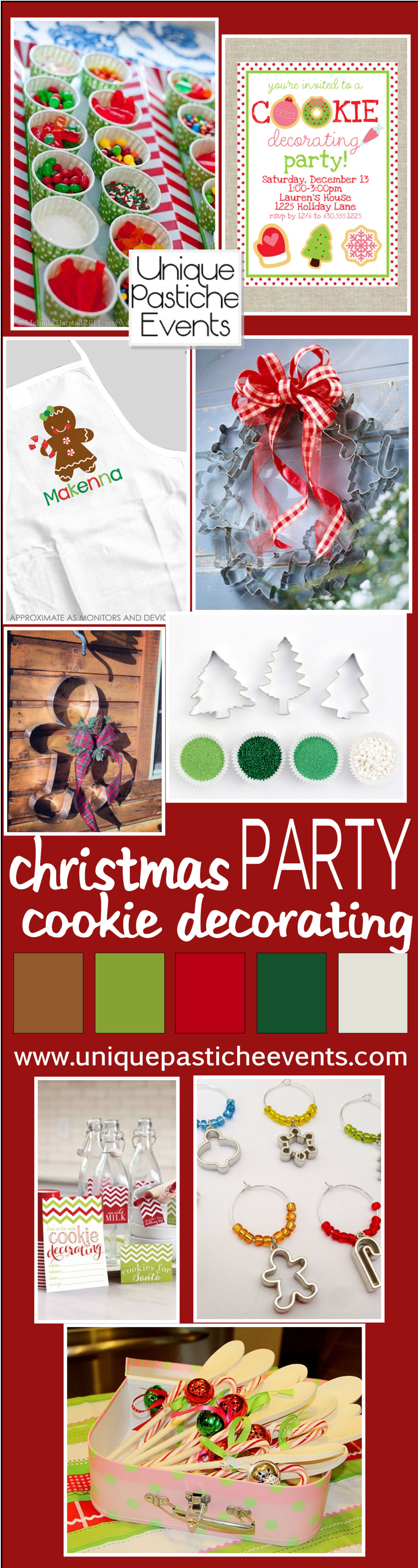Christmas Cookie Decorating Party Ideas by Unique Pastiche Events Get the details here: https://uniquepasticheevents.com/2014/11/26/christmas-cookie-decorating-party/
