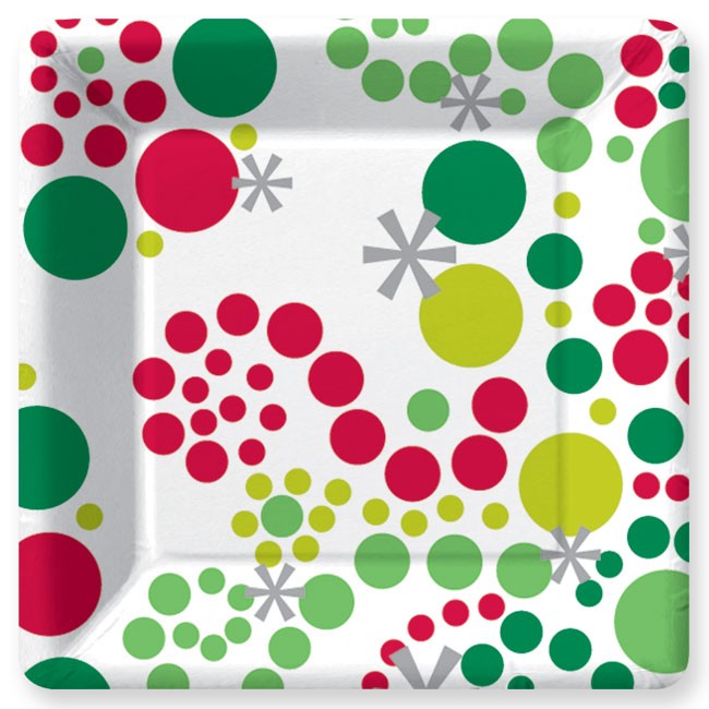 Star Dot and Swirl Paper Plates – sold by Design Design