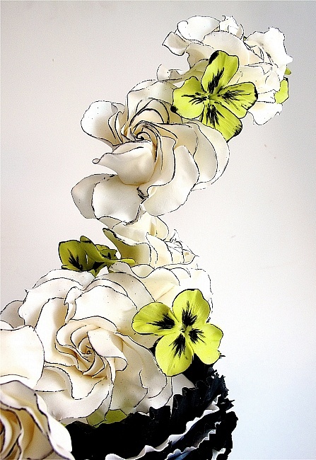 Green, White and Black Cake – made by Maggie Austin CAKE