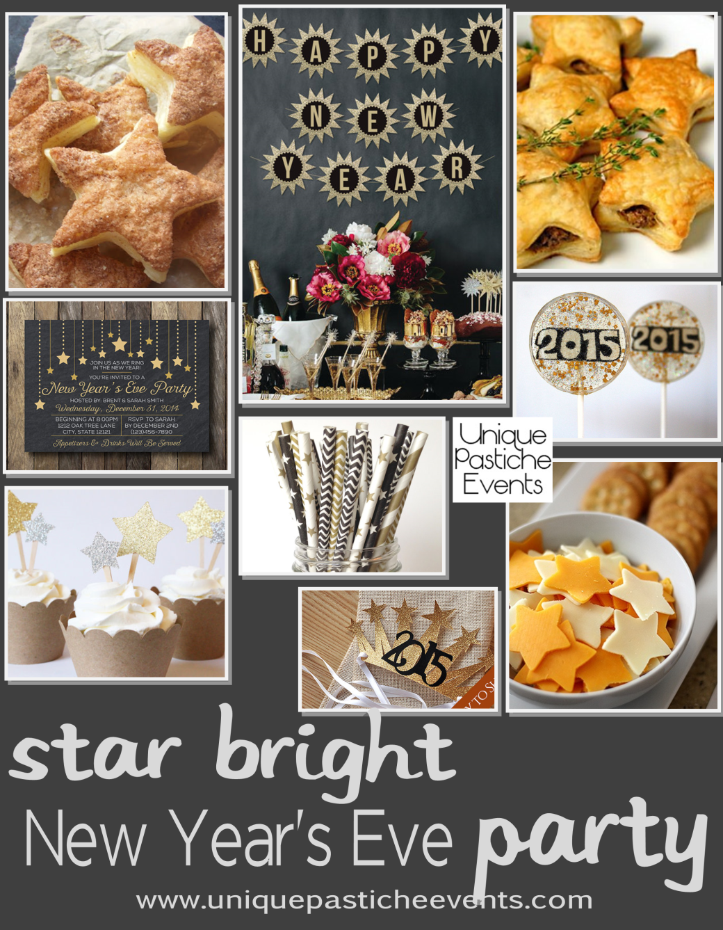 Star Themed New Years Eve Party Ideas by Unique Pastiche Events