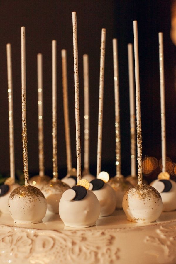 Sequin Cake Pops – shared on Ruffled Blog