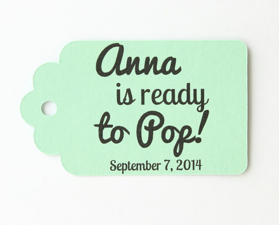 Ready to Pop Mint Thank You Tags – made by MailboxHappiness on Etsy
