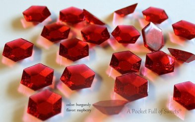 Burgundy / Garnet Edible Sugar Jewels Candies – made by APocketFullofSweets on Etsy