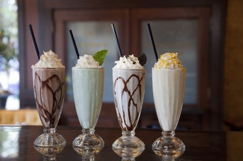 Mint Chocolate and Oreo Milkshakes – shared in a roundup post on Endless Simmer