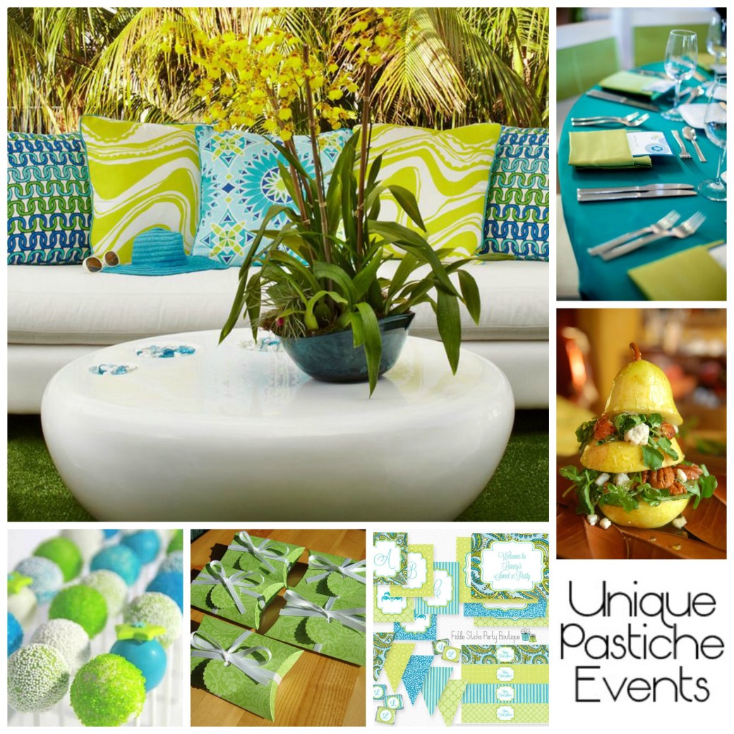 Lime and Turquoise Spring Luncheon by Unique Pastiche Events