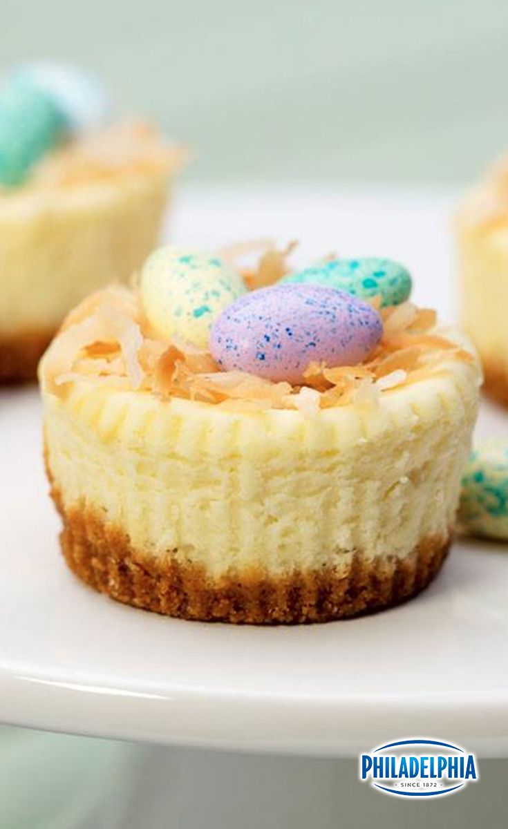 Eggs Nest Mini Cheesecakes – recipe shared by Kraft