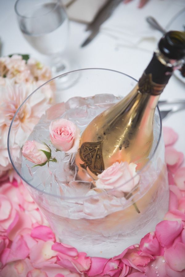 Rose and Champagne Bucket – shared on Something Turquoise