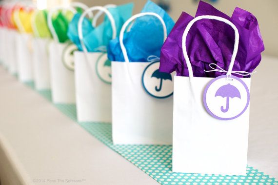 Rainbow Baby Shower Party Favor Tags – made by sparkanddelight on Etsy