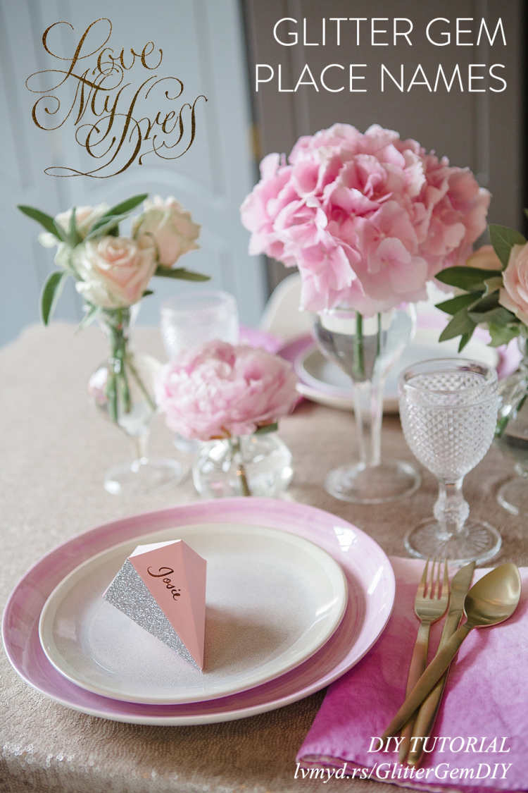 Glitter Gem Place Names Tutorial – shared by Love My Dress