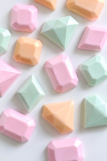 Chocolate Jewels in Rainbow Sherbet – made by TheFrostedPetticoat on Etsy