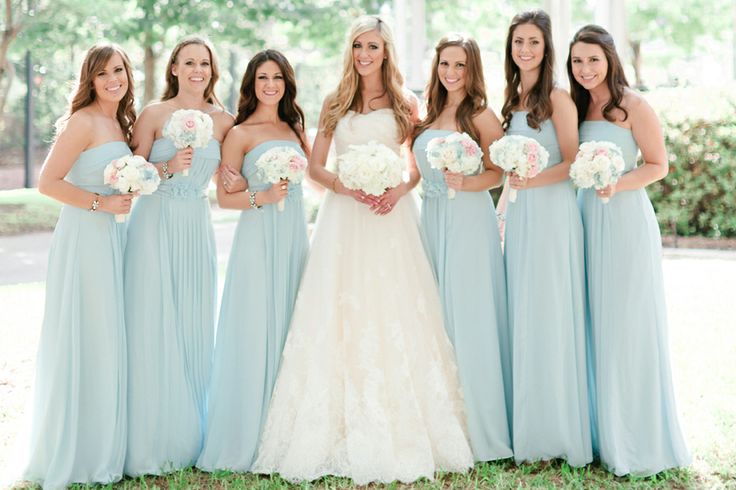 Beautiful Blue Bridesmaid Dresses – shared by Jennifer Wilson
