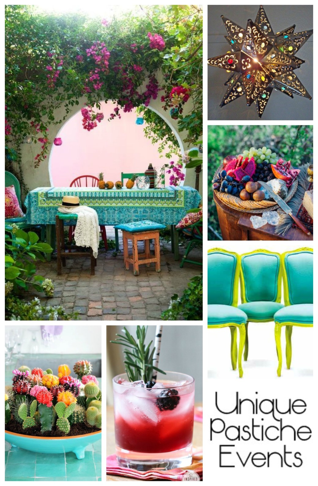 Bohemian Patio Party Ideas Enjoy the full post: https://uniquepasticheevents.com/2015/05/20/bohemian-patio-party-ideas/