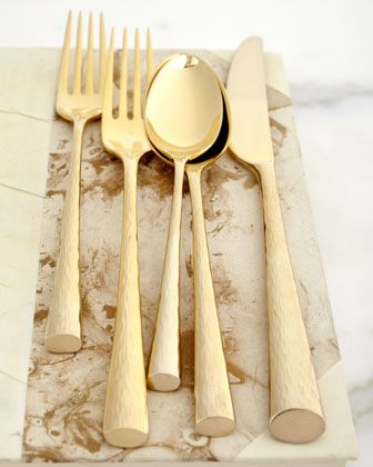 Marchesa “Imperial Caviar” Gold Flatware – sold on Amazon