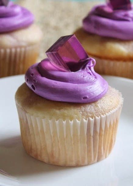 Grape Jell-O Shot Cupcakes – recipe shared on That’s So Michelle