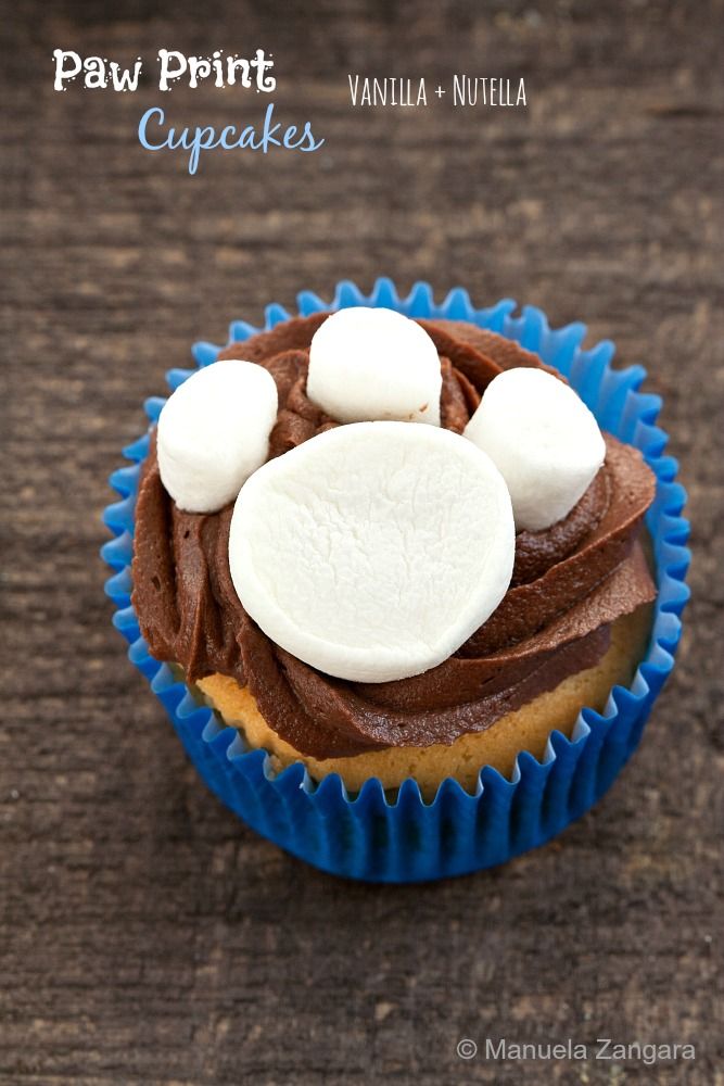 Paw Print Cupcakes – recipe shared by Manu’s Menu