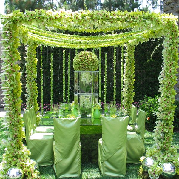 Luxurious Green Tablescape – shared on Wildflower Linen